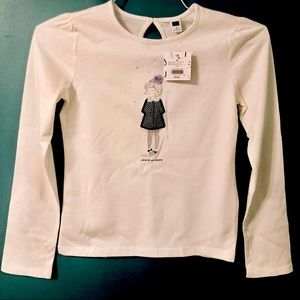 Janie and Jack Cozy Girl Tee